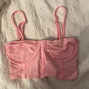Maaji pink swim suit top